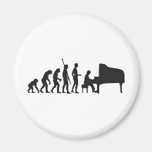 evolution piano fridge magnet