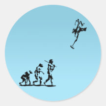 Evolution Rocket Round Sticker