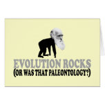 Evolution rocks greeting card