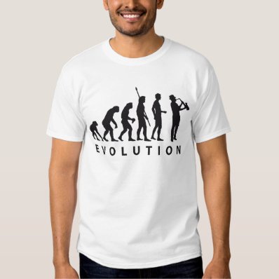 evolution saxophone shirt