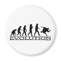 Evolution - Skateboarding - Male Refrigerator Magnet