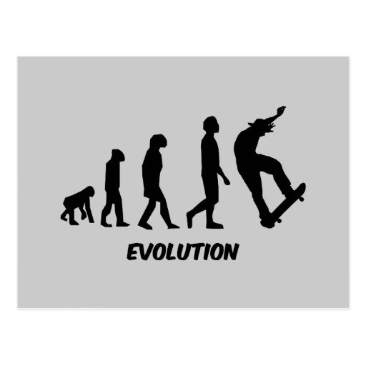 Evolution Skateboarding Postcard Zazzle