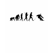 EVOLUTION SKIER FUNNY SNOWBOARD t-shirts