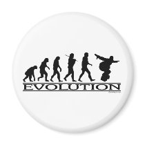 Evolution - Snowboarding magnets