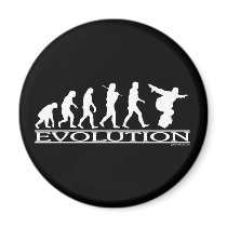 Evolution - Snowboarding magnets