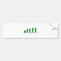 Evolution Standard - Green Bumper Stickers