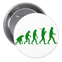 Evolution Standard - Green Pinback Button