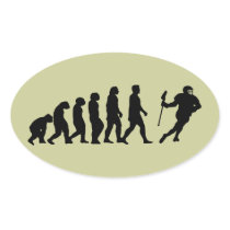 Evolution Oval Stickers