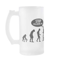 evolution - stop following me! mugs by strk3 evolution - stop following me! mugs