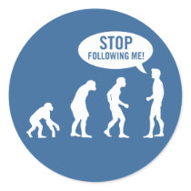 evolution - stop following me! stickers by strk3 evolution - stop following me! stickers