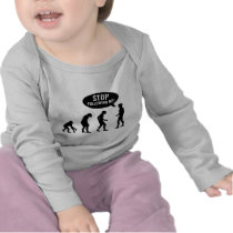 evolution - stop following me! t-shirts