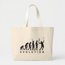 evolution tennis canvas bag