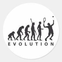 evolution tennis round stickers