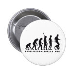 evolution unicycle pinback buttons