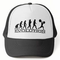 Evolution - Weight Lifter hats by Mall4MyLife Evolution - Weight Lifter hats