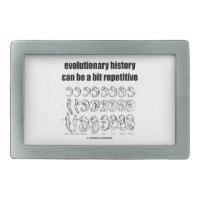 evolutionary history can be a bit repetitive belt buckle