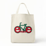 Evolve Bicycle Art for Tshirts, Apparel Bag