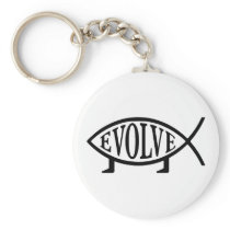 Evolve Fish Keychains