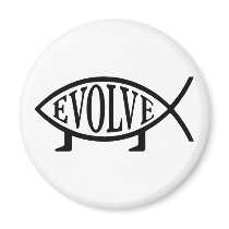 Evolve Fish Fridge Magnet
