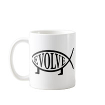 Evolve Fish Coffee Mug