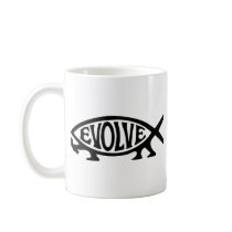 Evolve Fish Coffee Mug
