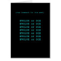 Evolve or die cards by MordantCarnival Evolve or die cards
