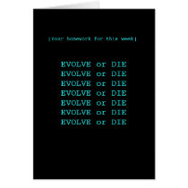 Evolve or die cards by MordantCarnival Evolve or die cards