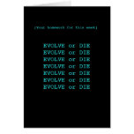 Evolve or die cards