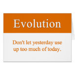 Evolve past yesterday