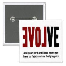 Evolve with LOVE Pinback Buttons