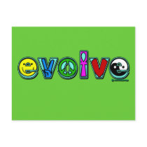 EVOLVE with Six Symbols of Peace and Progress Post Cards