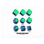 Evolving Cube Inside (Math & Geometry) Post Cards
