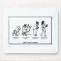 Evolving librarian mouse pad. mousepads by sasi_ischool Evolving librarian mouse pad. mousepads