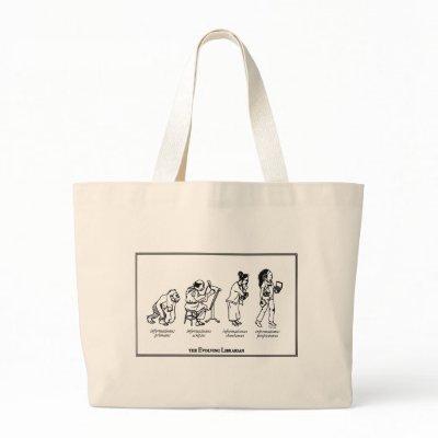 Evolving Librarian Tote Bag by sasi_ischool