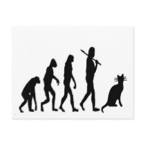 Evoultion Cat "We Believe"-Funny Cat Lovers postcards by gailg1957 Evoultion Cat "We Believe"-Funny Cat Lovers postcards