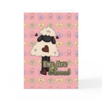 ewe are loved valentine sheep card