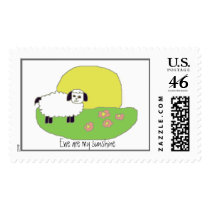  Ewe are my sunshine postage