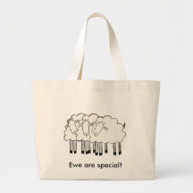 Ewe's with a message! bags