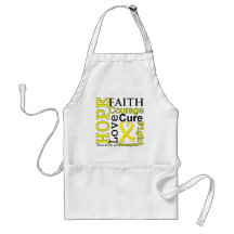 Ewing Sarcoma Faith Motto Aprons