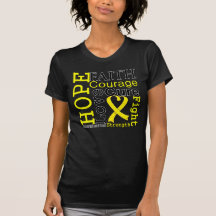 Ewing Sarcoma Faith Motto Tshirts