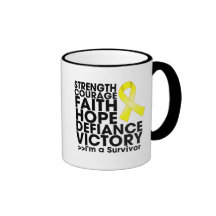 Ewing Sarcoma Hope Strength Victory Mugs