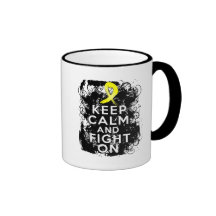 Ewing Sarcoma  Keep Calm and Fight On Coffee Mugs