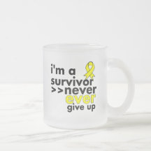 Ewing Sarcoma Survivor Never Give Up Mug
