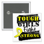 Ewing Sarcoma Tough Girls Fight Strong Pinback Button