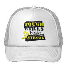 Ewing Sarcoma Tough Girls Fight Strong Mesh Hat