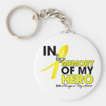 Ewing Sarcoma Tribute In Memory of My Hero Keychains