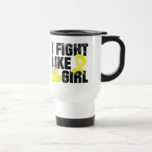 Ewings Sarcoma I Fight Like A Girl (Grunge) Mug