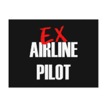 EX AIRLINE PILOT postcards by NotWorking EX AIRLINE PILOT postcards