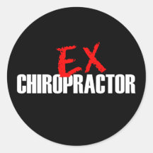 EX CHIROPRACTOR DARK STICKERS