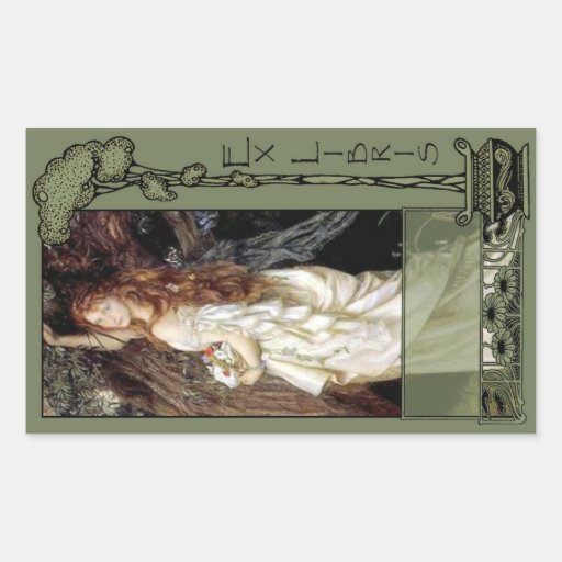 Ex Libris - Ophilia Book Plate Sticker